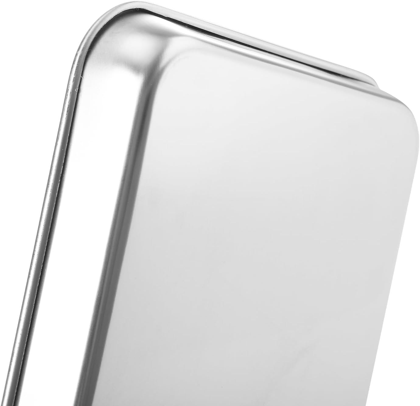 Suwimut Baking Sheet Set of 4, Heavy Duty Stainless Steel Baking Pans Tray Cookie Sheet, Toaster Oven Tray Pans Half Sheet Pan for Baking, Non Toxic, Easy Clean and Dishwasher Safe