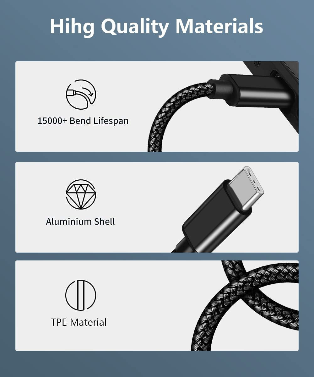 USB C to 3.5mm Aux Cable, 2 in 1 USB C to 3.5mm Car Stereo Aux Headphone Jack Cable with USB C Charging Compatible with iPhone 15/15+/15Pro, Galaxy S24/S23 Ultra/S22/S21/S21FE/S20, Pixel 8/7Pro/6/6Pro