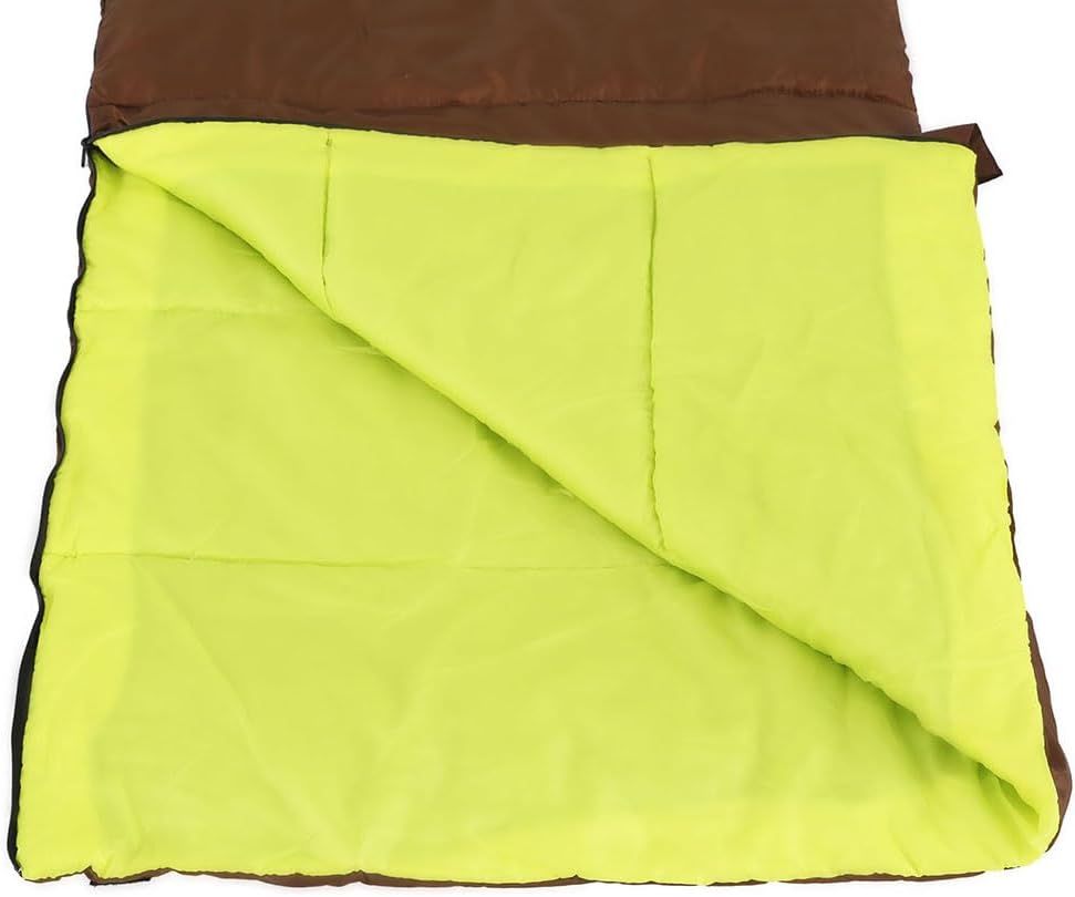 Weisshorn Sleeping Bag, Double Camping Bags 3 Season Warm Portable Water Resistant Lightweight Thermal Outdoor Gear Tent for Hiking Travel Backpacking, Adjustable Strap Compression Sack Brown