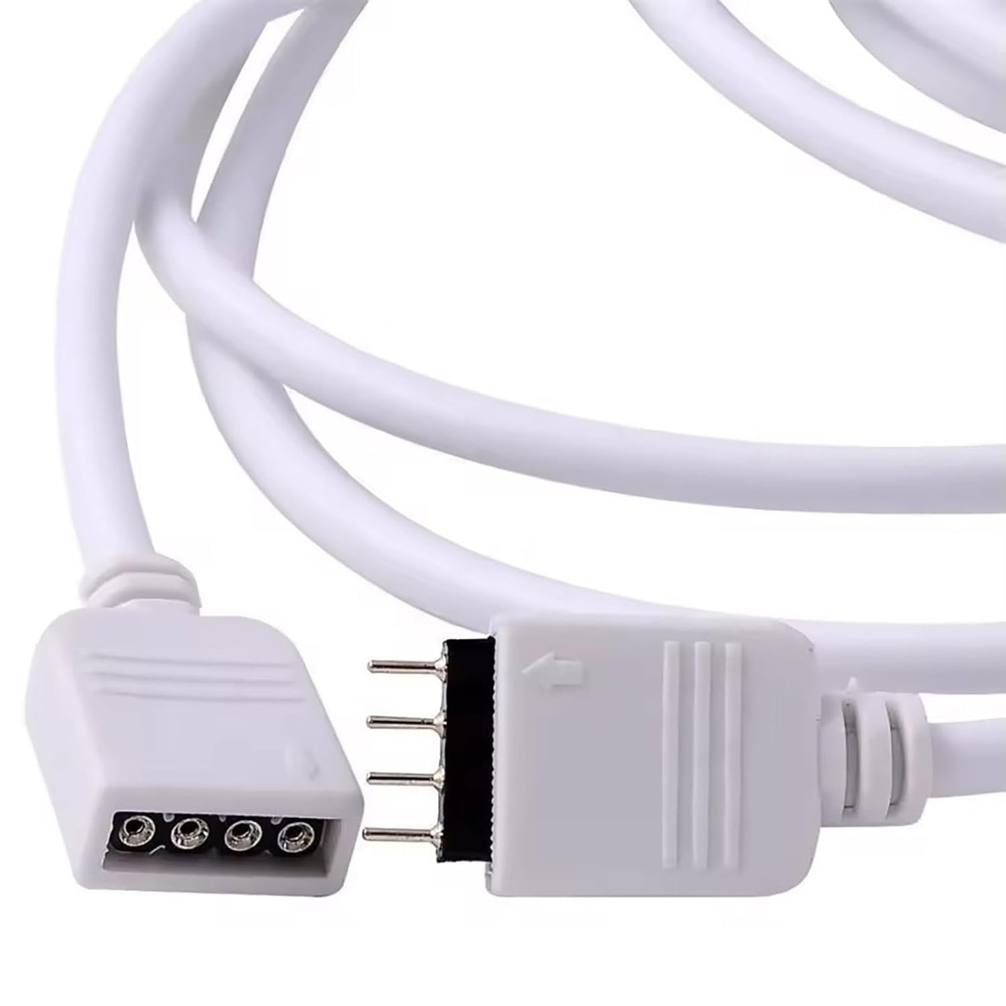 Clearhill 4 Packs 3m 4 - Pin RGB Extension Cable for LED Strips - Connect LED Strip Lights to Controller or Each Other, Ideal for SMD 5050 3528 2835 RGB LED Light Strips
