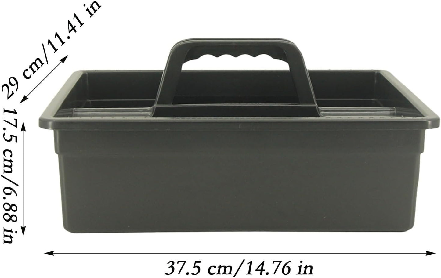 Cleaning Caddy, Organizer Basket with Handle, 14.76x11.41x6.88 Inches Lightweight Portable Design, Housekeeping Storage Bin for Auto Detailing Laundry Bathroom Garage Picnic
