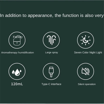 Air Humidifier Aromatherapy Diffuser Mini Humidifier Remote Control Aroma Diffuser Machine Essential Oil USB Ultrasonic Mist Maker for Office Home Car (Black)