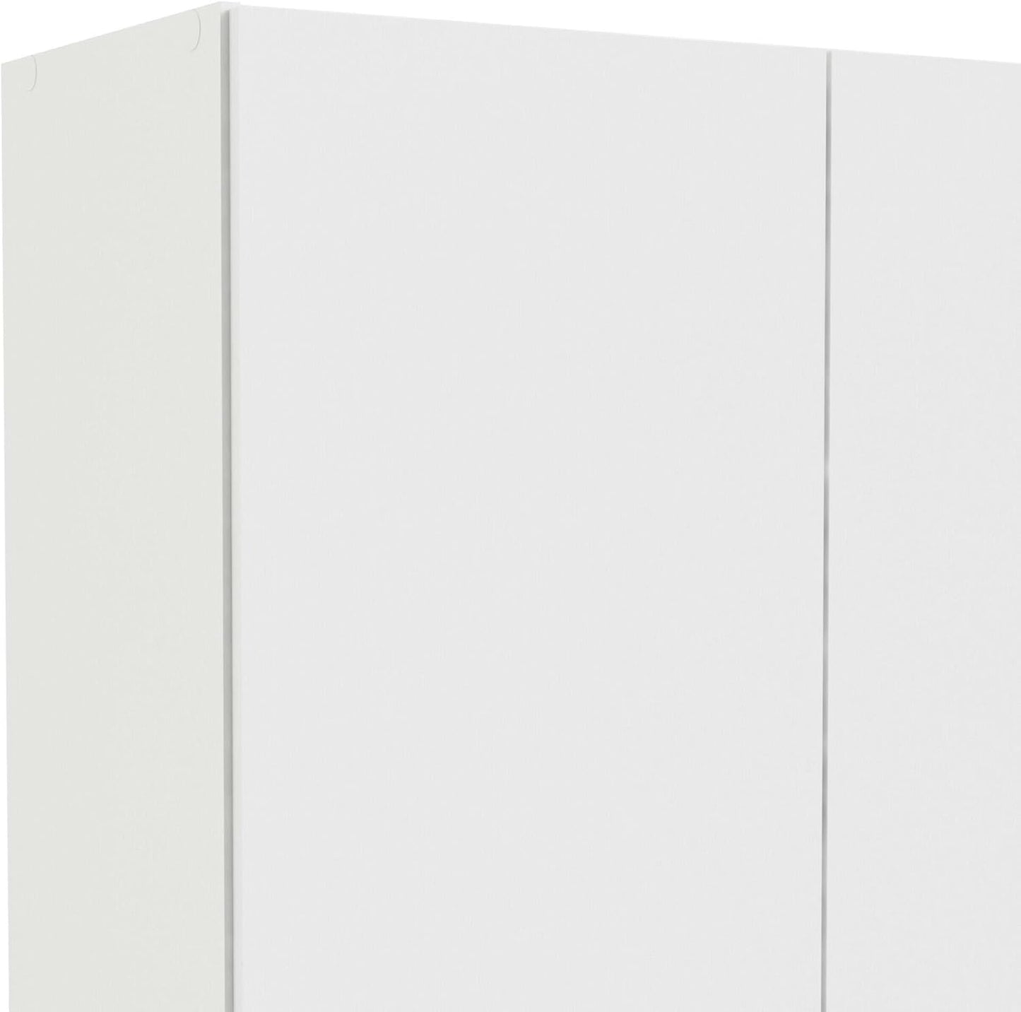 Dmora - Wardrobe 2 Doors Audette, Bedroom Furniture, Walk-in Closet, Clothes Wardrobe, 79 x 36 H 170 cm, White