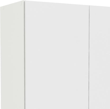 Dmora - Wardrobe 2 Doors Audette, Bedroom Furniture, Walk-in Closet, Clothes Wardrobe, 79 x 36 H 170 cm, White
