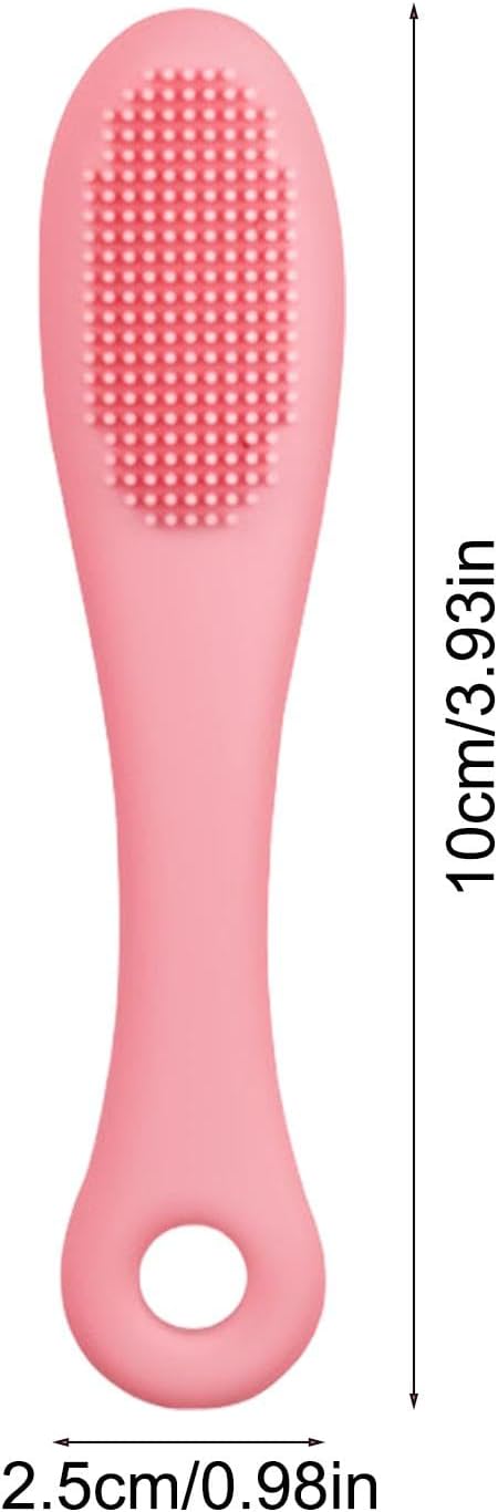 Cat Chin Brush | Pet Chin Scrubber | Pet Hygiene Scrubber | Pet Brush | Soft Silicone Grooming Chin Scrubber | Non Slip Multifunctional Finger Pet Supplies Cleaning Brush for Pet Cats Dogs