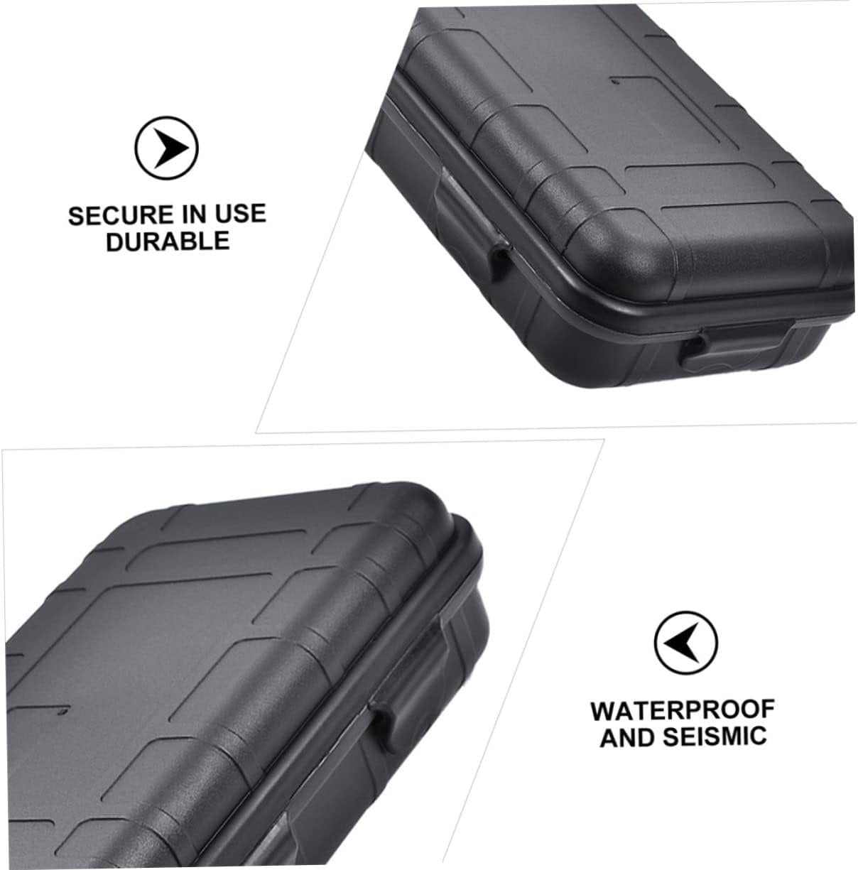 Tofficu Outdoor Survival Box Shockproof Multi Function Storage Case for Camping