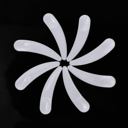 Nivofu 100 Pcs Mini Disposable Makeup Spatulas, Mini Cosmetic Plastic Spatulas Scoops,Facial Cream Mask Spoon,2.2'' White Cosmetic Spatula for Women Girls Face Skin Care DIY Accessories