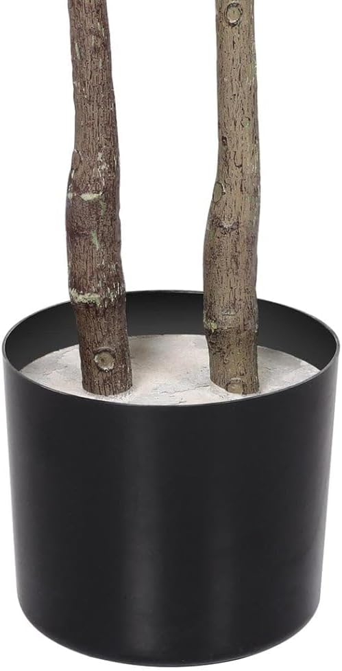 Lambu 100cm Artificial Plants Tree, Artificial Tree Fake Tree Tall Faux Trees Indoor Fake Plants, Lifelike Green Fake Potted Tree for Home Office Warehouse Decor Indoor Outdoor