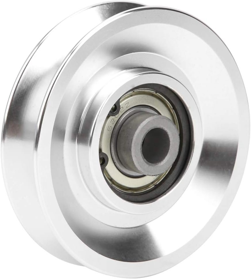 Heavy Duty Groove Wheel Fitness Equipment Accessories Stainless Steel Swivel Pulley Pulley Strength Training, Aluminium Alloy Pulley, for Gym Accessories Home(80mm in Diameter)