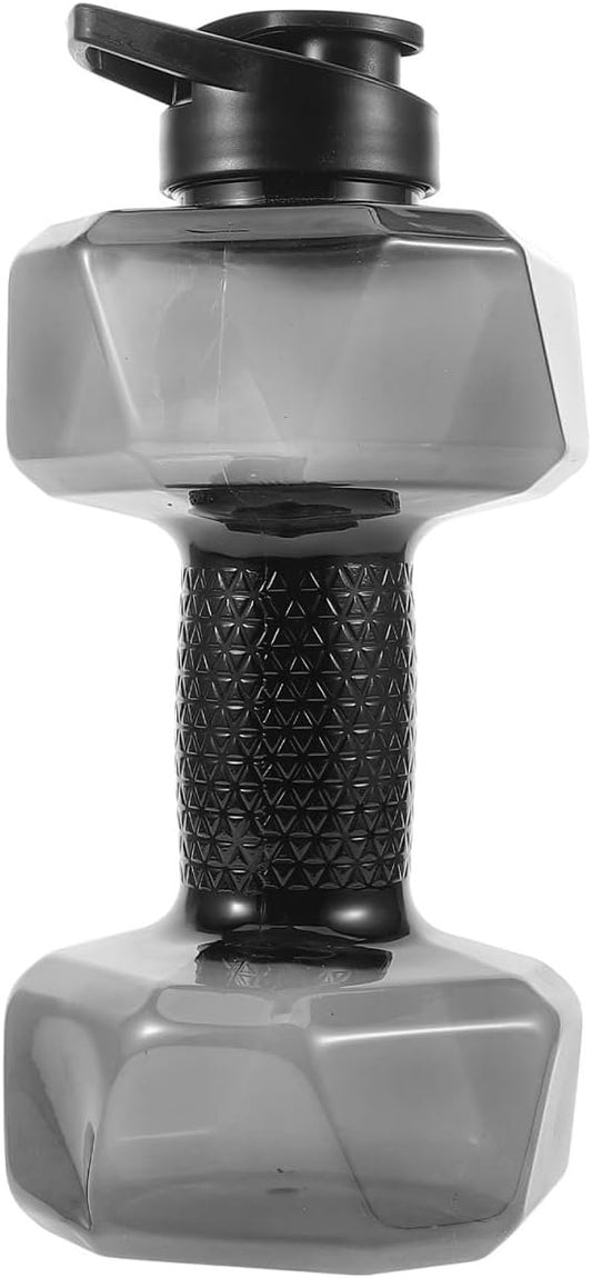 BESPORTBLE Dumbbell Water Cup Dumbbell Water Kettle Water Weights Gum Bottle Water Filled Dumbbells Sports Drinking Cup Drinking Water Bottles Drinking Bottle Gym Water Mug Black Pp re-usable