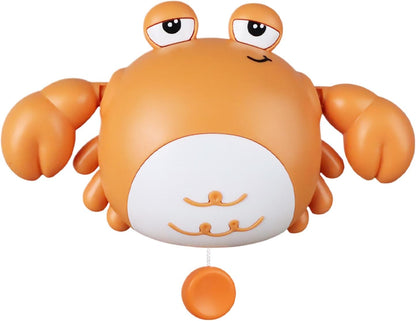 Toddler Bath Toy, Cute Crab Shape, 3,94 x 5,31 in Kids Water Companion, autentico Wind-Up Floating Design, Interactive Parent-Child Play for Beach, Travel, Daycare,
