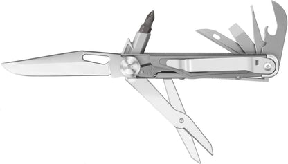 ROCKTOL Folding Pocket Knife, 12-in-1 Stainless Steel Multitool Knife with Titanium-Plated Handle, Pocket Clip for Camping, Hiking, Survival,Gifts for Men