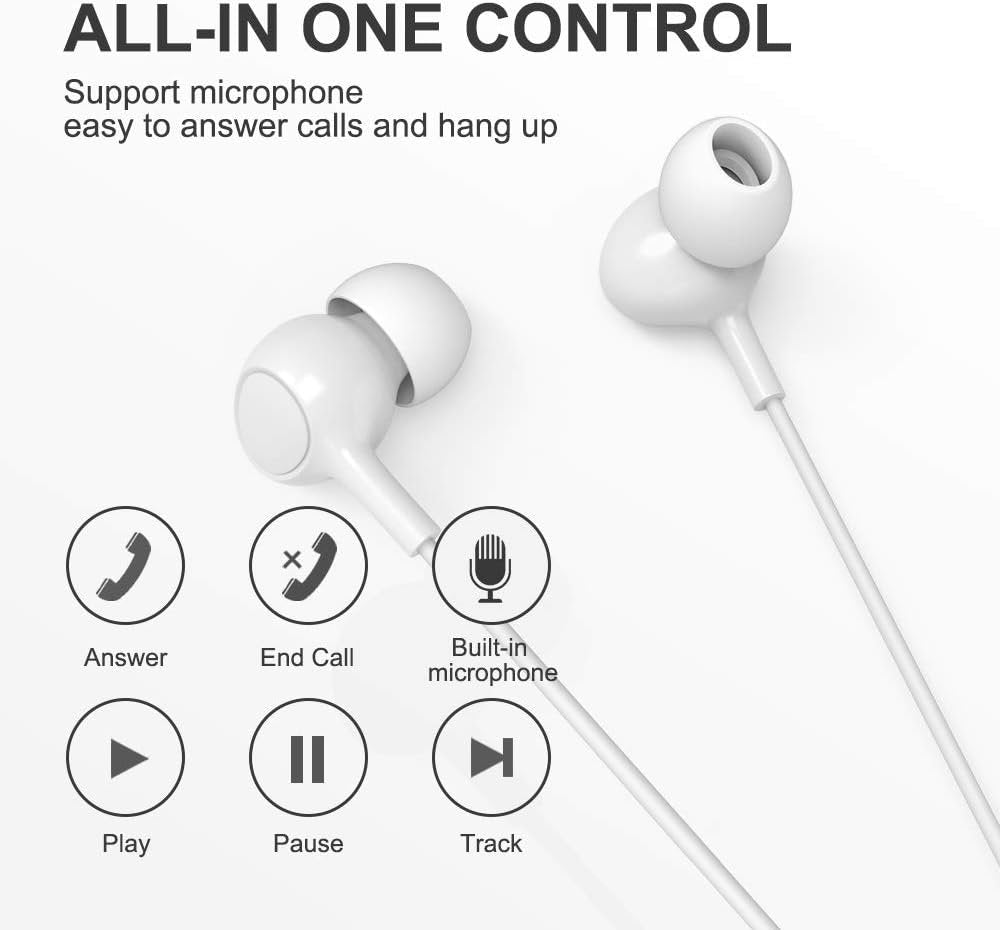 aceyoon iPhone Earphones MFi Certified Lightning Earbuds with Mic and Volume Remote iPhone 11 Headphones Noise Cancelling Universe Lightning Earphones for iPhone 12 13 X XR 8 6 7 6S 10 11Pro iPad iPod