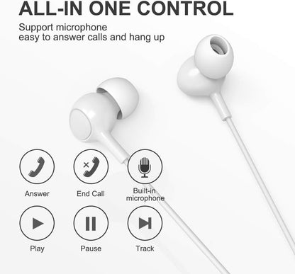 aceyoon iPhone Earphones MFi Certified Lightning Earbuds with Mic and Volume Remote iPhone 11 Headphones Noise Cancelling Universe Lightning Earphones for iPhone 12 13 X XR 8 6 7 6S 10 11Pro iPad iPod
