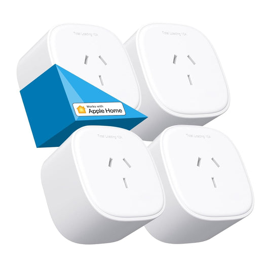 meross Smart Plug WiFi Outlet Works with Apple HomeKit, Siri, Alexa, Google Home, Smart Socket with Timer Function, Remote Control, No Hub Required - 4 Pack