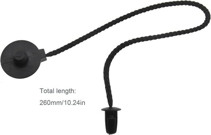 SING F LTD 2pcs Parcel Shelf String Rear Trunk Storage Bag Tray Straps Plastic CV6Z5846538A Compatible with MK3 Hatchback 2012-2018 Black