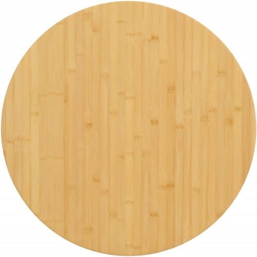 Round Bamboo Dining Table Top Replacement, 80 x 4 cm, Commercial Use for Café, Ristorante, Hotel, Brown Bamboo Coffee Table, Durable and Stylish
