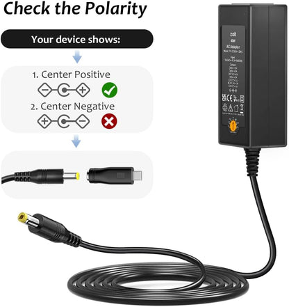 Zolt Universal AC to DC Power Adapter 5V 6V 7.5V 9V 12V 13.5V 15V 3A Slotted Power Transformer for Electronics 3000mA