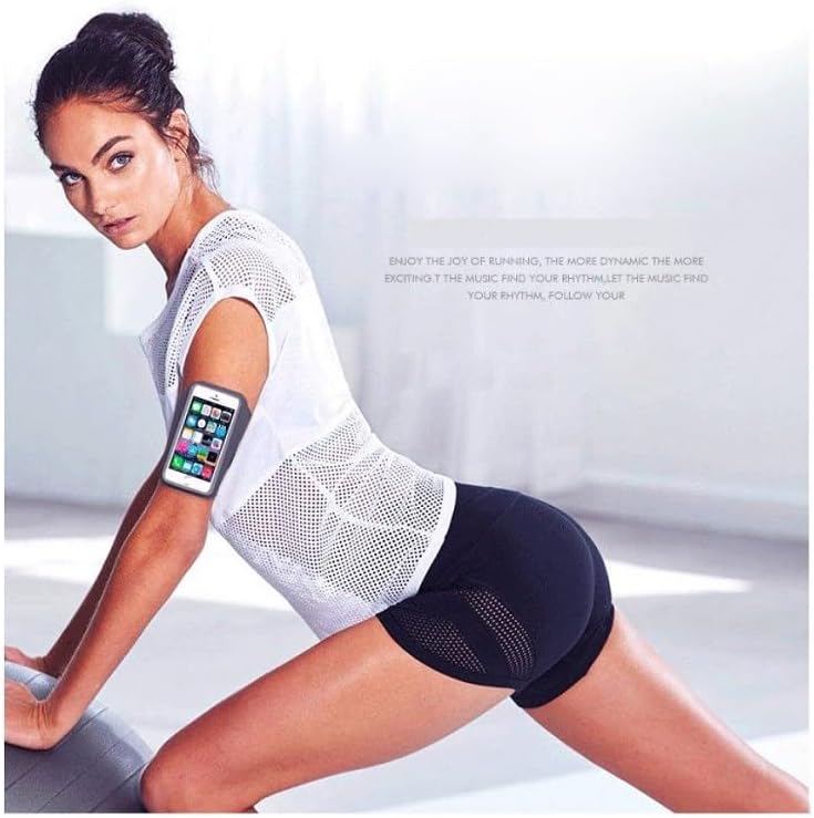 DFV mobile - Professional Cover Chinlon-Lycra Ultra-Thin Armband Sport Walking Running Fitness Cycling Gym per TD Tech P50 (2021) - Orange