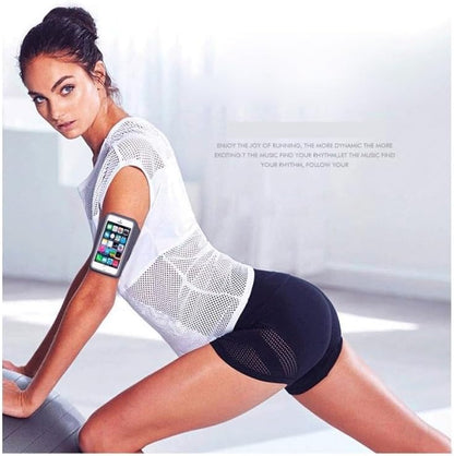 DFV mobile - Professional Cover Chinlon-Lycra Ultra-Thin Armband Sport Walking Running Fitness Cycling Gym per TD Tech P50 (2021) - Orange