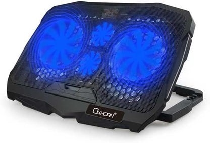 Oxhorn Laptop Cooling Stand 4 High Adjustable, 4 Silent Fans Fit up to 17″ Laptop