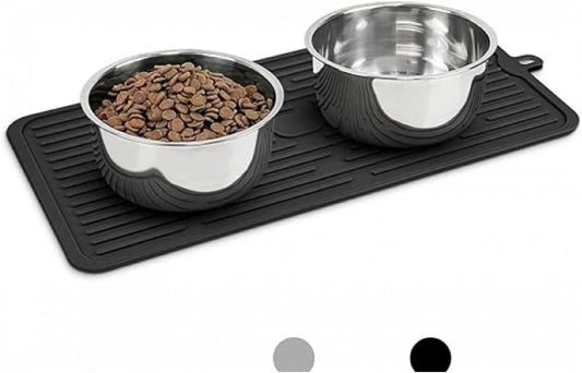 Tappetino antiscivolo per alimenti, adatto per tappetini per animali domestici per cani e gatti, vassoio anti fuoriuscite per animali domestici di piccole e medie dimensioni, facile da pulire
