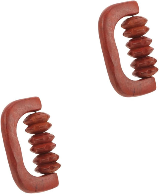 BESTYASH 2 Pezzi Massaggiatore in legno posteriore massaggiatore per il mal di schiena massaggiante per massaggio alla schiena Massager strumenti di massaggio Di legno