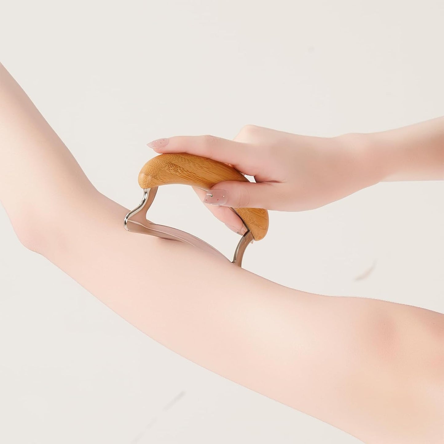 Greenstalk Stainless Steel Gua Sha Muscle Scraper Tool for Muscle Relief, Wooden Massage Tools,Body Guasha Tool, Portable Body Scrapers Tool for Neck, Back, Feet Recovery.