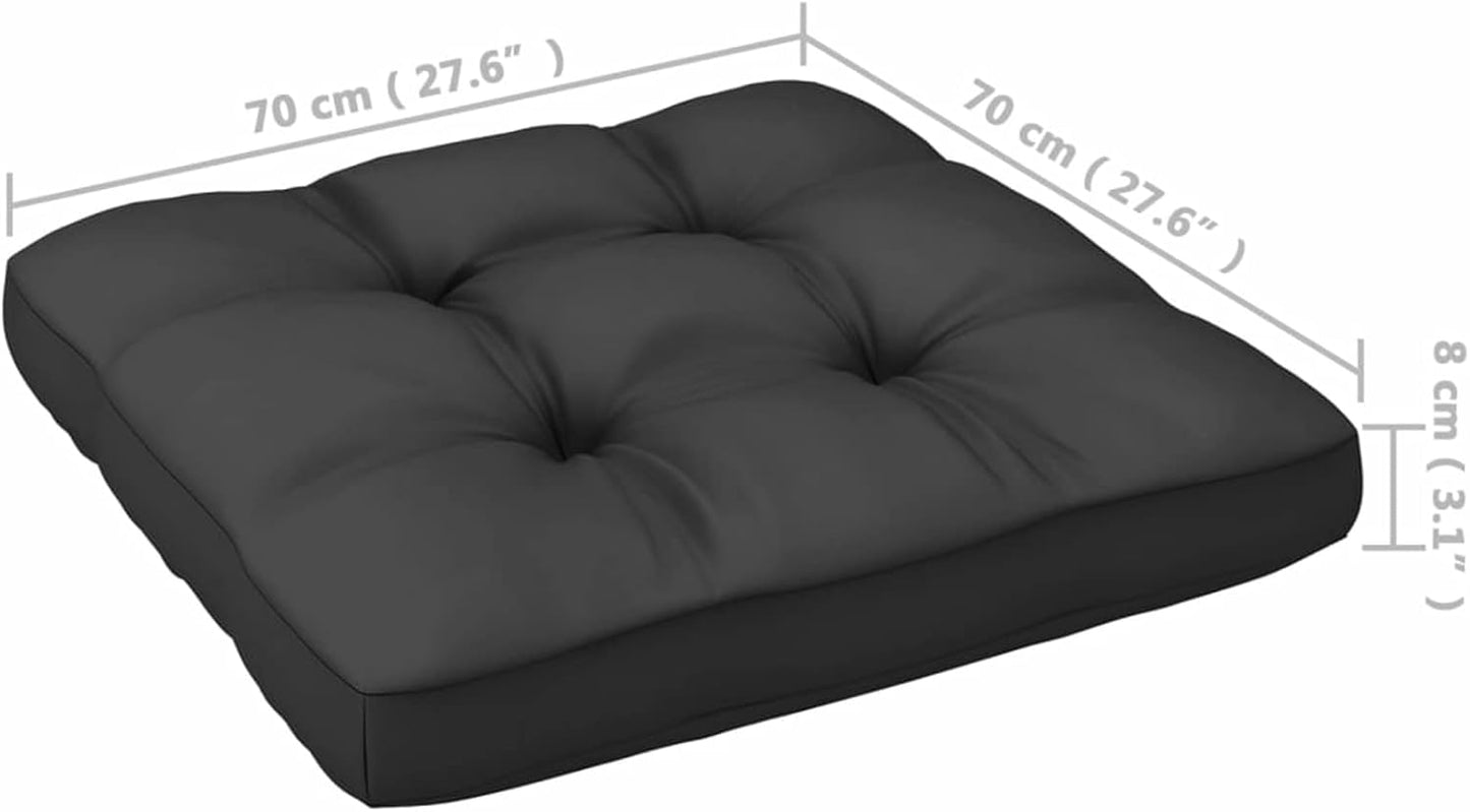 Homgoday Set Salotto Giardino 12pz Cuscini Antracite Legno Massello Pino, Salotto da Giardino Salottino, Lettini Prendisole, Divano Letto Mobili, Lettini da Giardino per Balcone Esterno