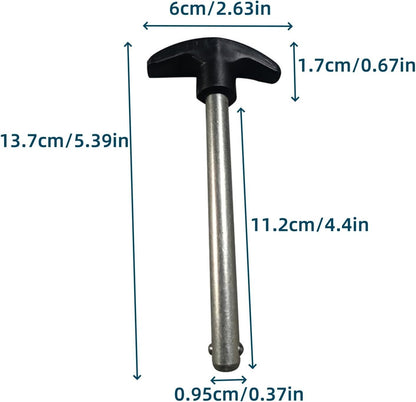 Liyquint 2Pcs Stainless Steel Weight Stack Pins - Locking Gym Pin Selector for Drop Sets, Universal Replacement Pins for Home & Commercial Gym Equipment, Fitness Machine Accessories.