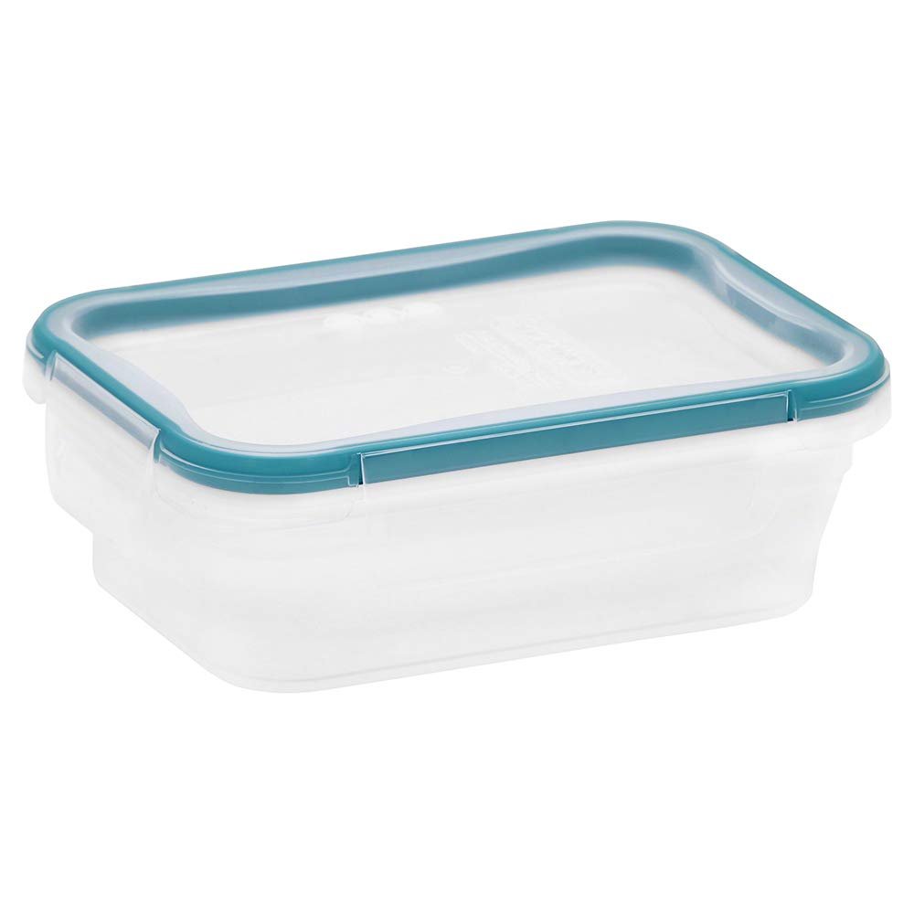 Snapware Total Solution 10pc Rectangle Plastic Food Storage Container Value Set, 10pcs (5 x 3 Cup [710ml] containers with 5 x tab Locking lids), Opaque