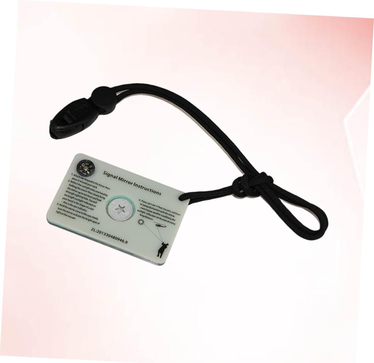 BCOATH Outdoor Accessories Survival Emergency Mirror Field Reflector Signal Mirror Multi-Function Mirror