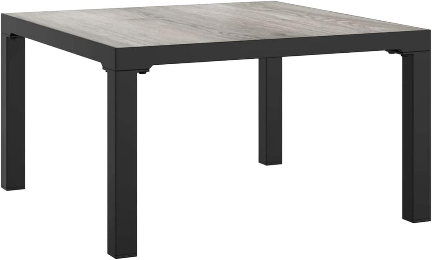 Homgoday Set Salotto da Giardino 6 pz in Polyrattan Nero e Grigio, Salotto da Giardino Salottino, Lettini Prendisole, Divano Letto Mobili, Lettini da Giardino per Esterno