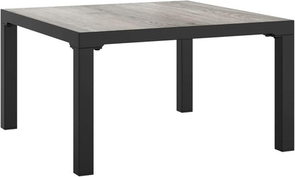 Homgoday Set Salotto da Giardino 6 pz in Polyrattan Nero e Grigio, Salotto da Giardino Salottino, Lettini Prendisole, Divano Letto Mobili, Lettini da Giardino per Esterno
