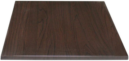 Bolero Square Table Top, 700 mm Size, Dark Brown