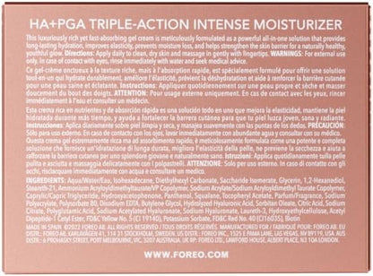 FOREO Total Facelift Bundle - BEAR 2 Advanced Microcurrent Facial Device + SUPERCHARGED SERUM 2.0 30 ml + SUPERCHARGED HA+PGA Triple Action Intense Moisturizer 15 ml - Anti Aging - Skin Care Tools