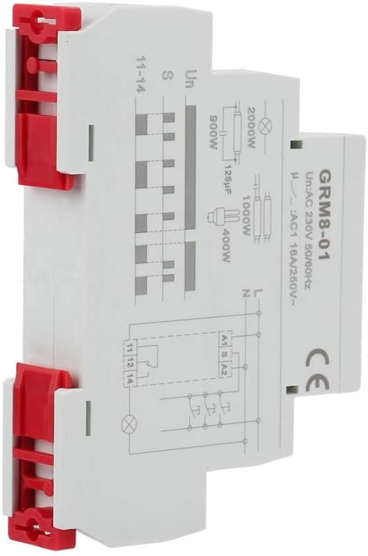 GRM8-01 Electronic Impulse Relay Latching Memory AC 230V for Home Automation