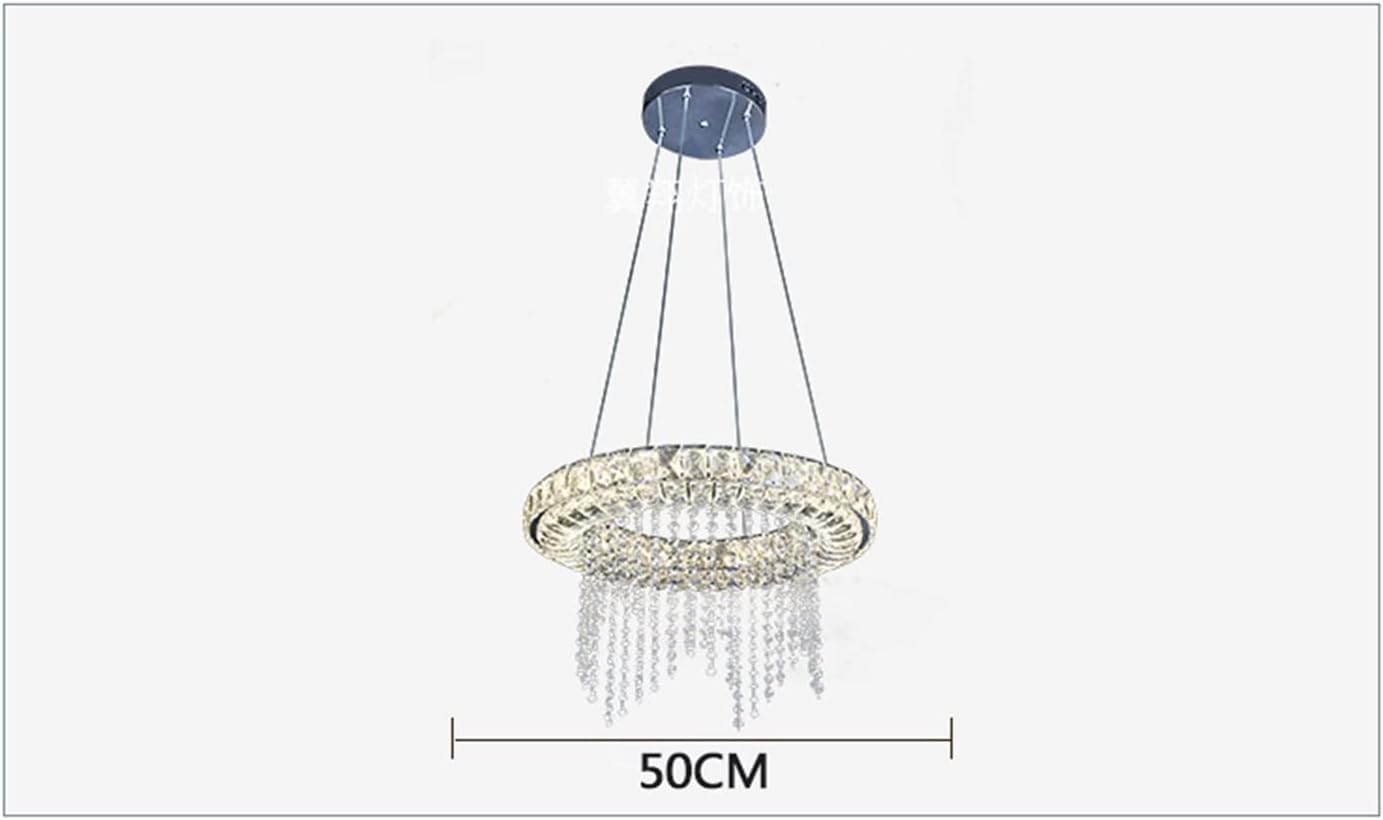 Lampadario del soffitto, Lampada lampadario a LED, lampadario a LED dimmebili Crystal Smart Lighting Compatible con Sala da Pranzo Lampada da soggio