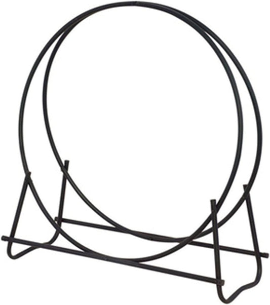 Round Steel Firewood Racks Heavy Duty Holder Log Rack Hoop Log Hoop Heavy Duty Firewood Racks (Color : Black Size : 101x101CM) (Black 101x101CM)