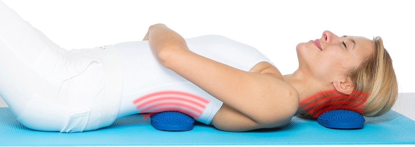 Dr. Cohen's Heatable Computer Survival Kit - FSA Eligible Massage Roller & Pad Set for Deep Tissue Myofascial Trigger Point Release - AcuPad & AcuBack
