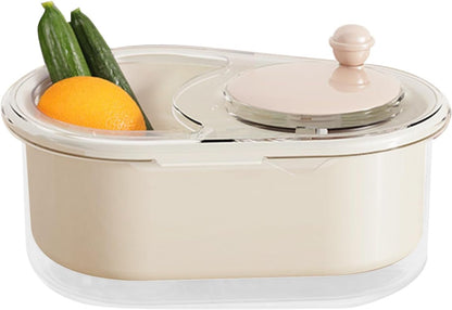 Fruit Washing Machine - ABS Salad Washer and Spinner | 12.6x9.45 Inches Lettuce Dryer, Kitchen Food Prep Tool, Labour-Saving Gadgets for Strawberry, Lettuce, Blueberries, Cherry Tomato