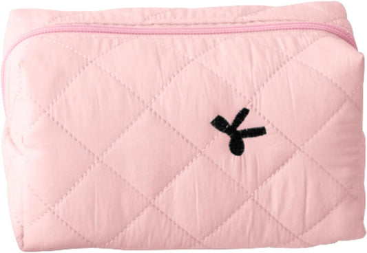 Aesthetic Pencil Purse, borsa da bagno e makeup Pouch, accessorio da viaggio, per donne e ragazze, ideale per organizzare cosmetici ed essenziali, 16 x 9 cm, rosa, Se référer au descriptif,