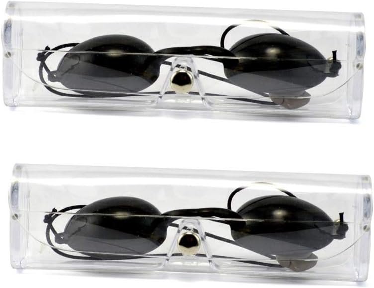 GOSONO Laser Safety Goggles IPL Protective Glasses Soft Eyepatch for Beauty Clinic Patient Black Carbon Doll Opt E Light Eyecup
