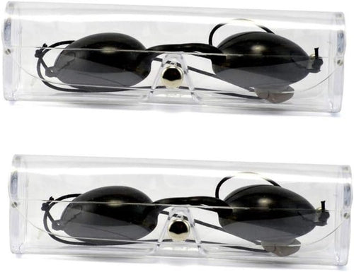 GOSONO Laser Safety Goggles IPL Protective Glasses Soft Eyepatch for Beauty Clinic Patient Black Carbon Doll Opt E Light Eyecup