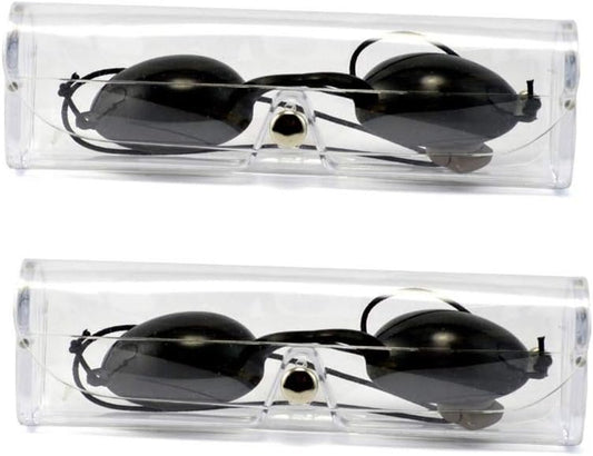 GOSONO Laser Safety Goggles IPL Protective Glasses Soft Eyepatch for Beauty Clinic Patient Black Carbon Doll Opt E Light Eyecup