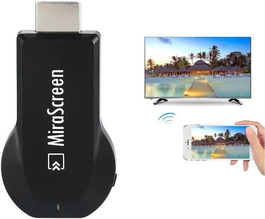 SmartSee MiraScreen Wireless Display Adapter Dongle 1080P HD Screen Mirroring Media Player TV Stick for Tablet Smartphone Compatible with Miracast Airplay DLNA