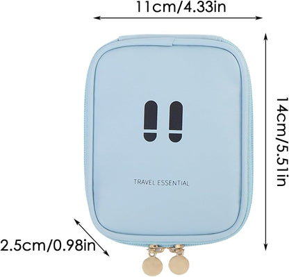 Small Toiletry Bag, Travel Makeup Organizer, Lightweight Multi-compartment Storage Pouch, Long Tail Keyword, Compact Space Saving Cosmetic Travel Case for Camping, Business Trips