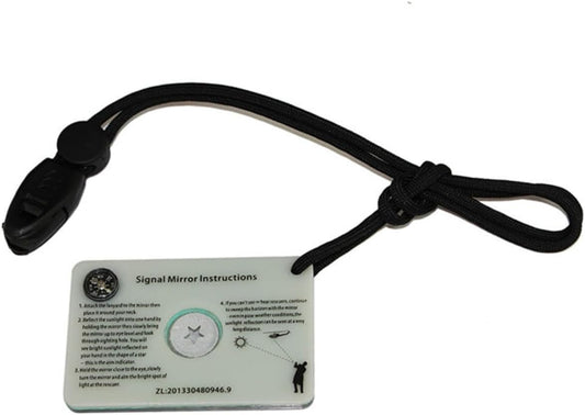 Totority Daylight Signal Mirror Reflective Outdoor Survival Mirror for Camping Hunting and Emergency