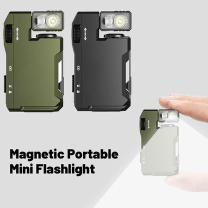 G5 EDC Flashlight- 400 Lumens Super Bright,3 Modes Rechargeable Pocket Size,Portable Rotation Magnetic Keychain Flashlight,for Outdoor,Camping Everyday Carry (Black)