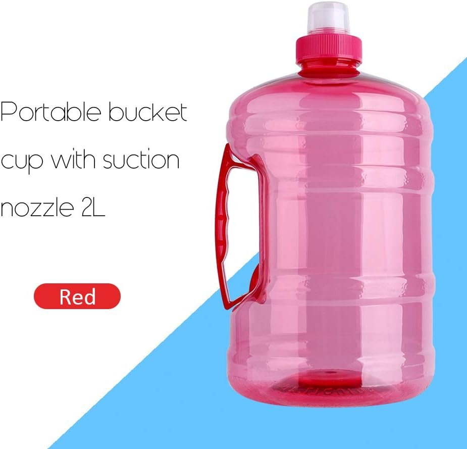 Sports Water Jug, 2L Big Large No BPA Drink Water Bottle Cap Kettle Drinkware for Outdoor Fishing, Sport, Training Party